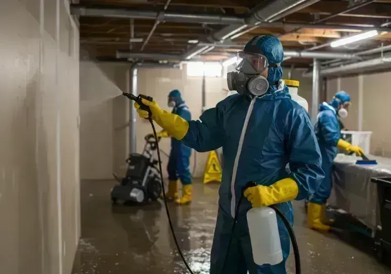 Basement Sanitization and Antimicrobial Treatment process in Saint George, MO